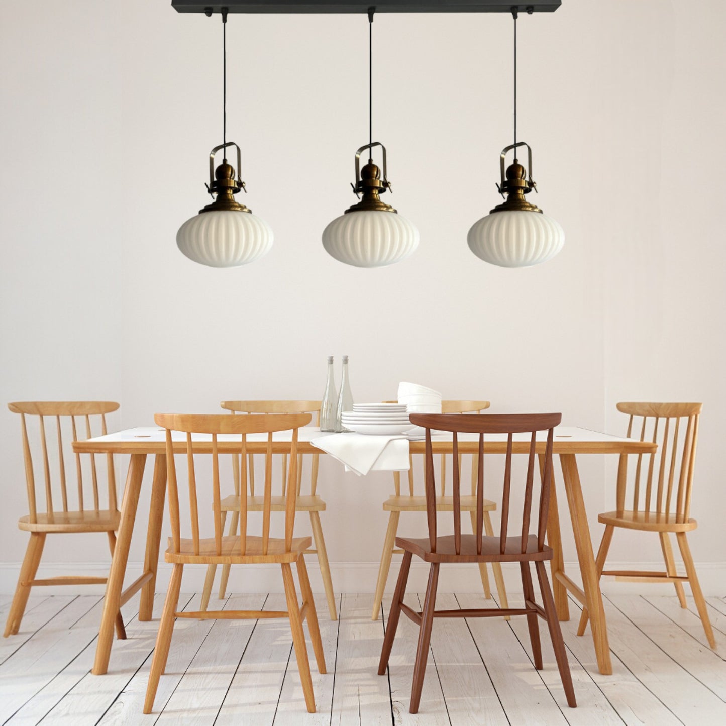 Pendelleuchte Elegant Glas-Kronleuchter Doppelter Kronleuchter Hängelampe