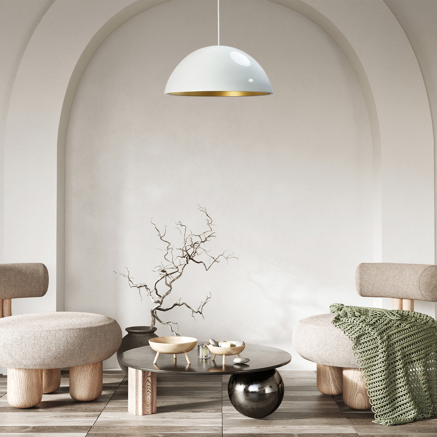 Pendelleuchte Bamyum Pendelleuchte Groß I Lipeo I Ø50 cm Hängelampe Modern Lampe