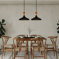 Pendelleuchte Champion Pendelleuchte aus Holz, 35 cm Hängelampe Metall E27