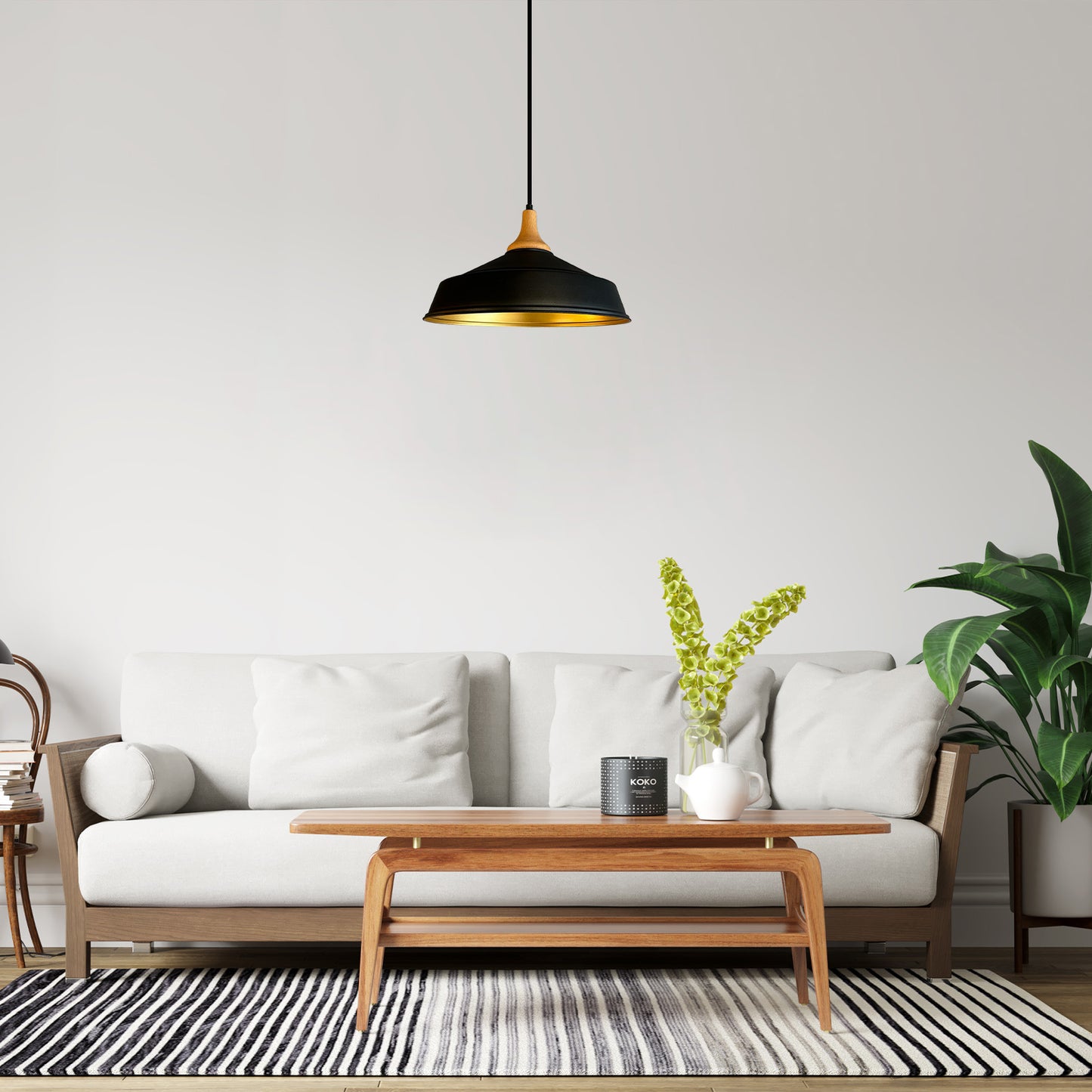 Pendelleuchte Pendelleuchte Draht Ø41 cm, Metall Retro Hängelampe