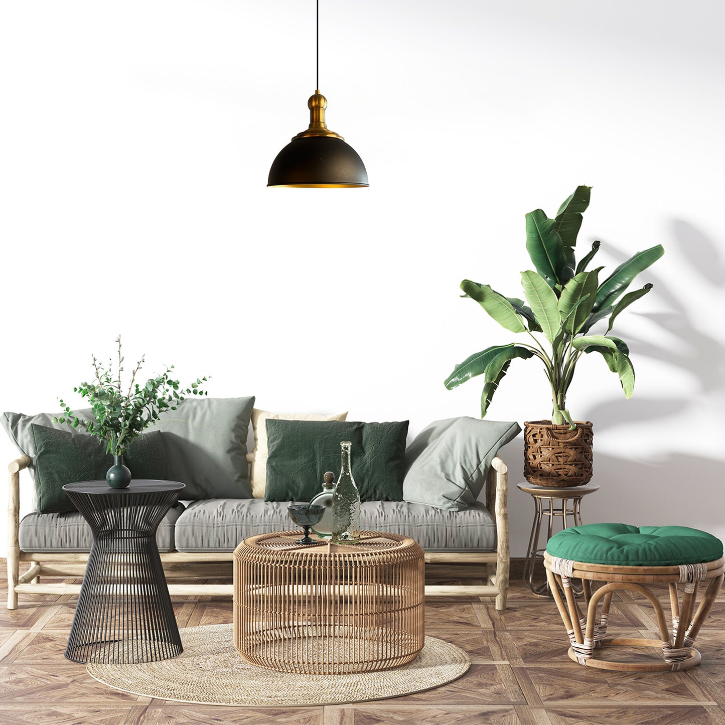 Pendelleuchte Yimpi Knob Metall, Modern Hängelampe