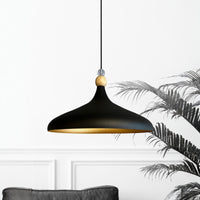 Pendelleuchte Champion Holz Metall, Modern Hängelampe