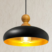 Pendelleuchte Androa Deckenlampe Ø40 cm Lampe 1-flammig Deckenleuchte Holz