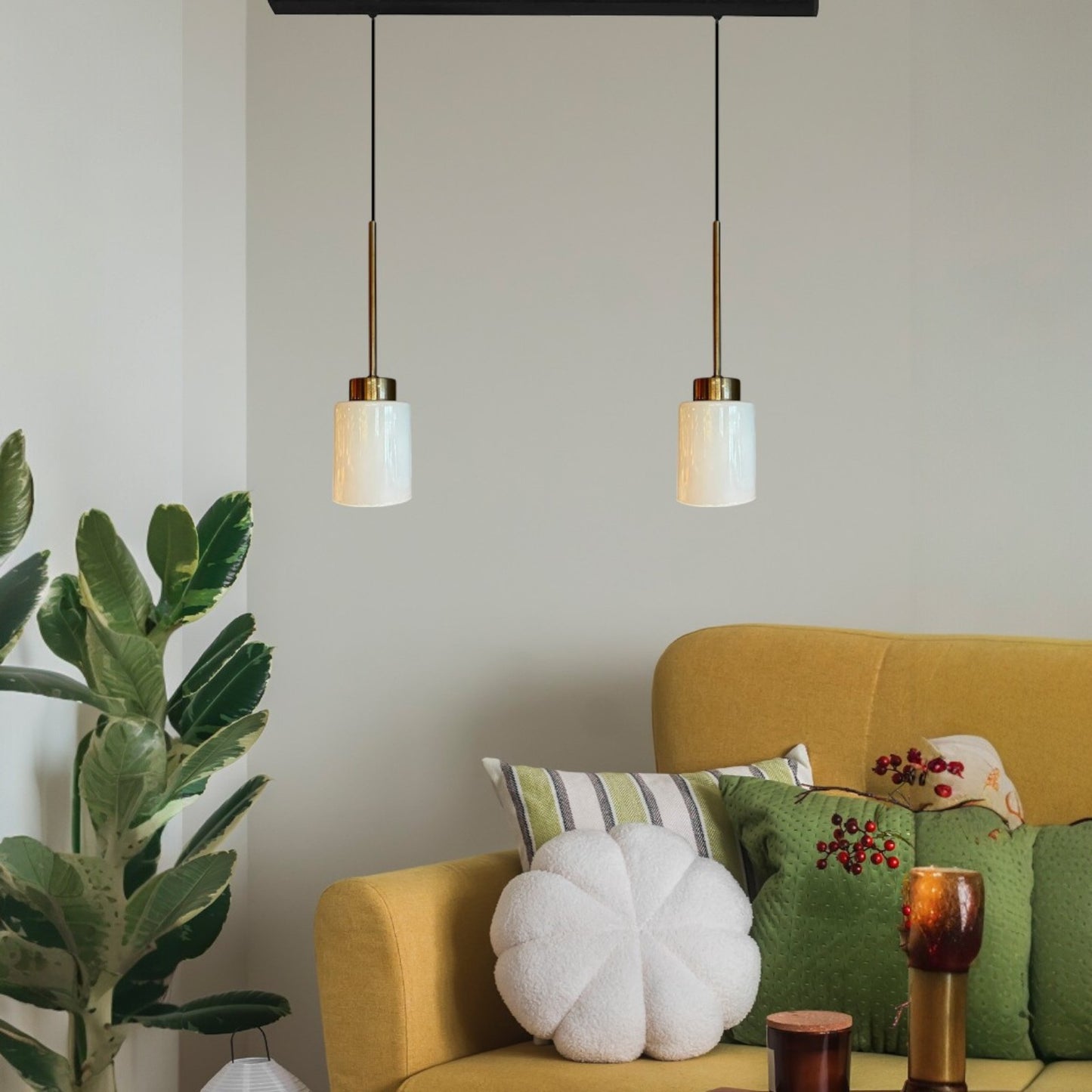 Pendelleuchte Pendelleuchte Tiny Glas Ø9 cm, Retro Hängelampe