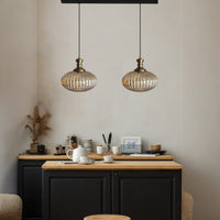 Pendelleuchte Elegant Glas-Kronleuchter Doppelter Kronleuchter Hängelampe