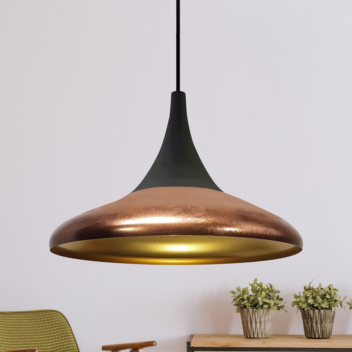 Pendelleuchte Pendelleuchte Paladin Metall Ø35cm, Modern Hängelampe