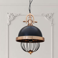 Pendelleuchte Richae Wohnzimmerlampe Hängelampe 35cm E27 Pendelleuchte Schwarz