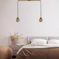 Pendelleuchte Pendelleuchte Petite Glas, Retro Hängelampe ohne Leuchtmittel