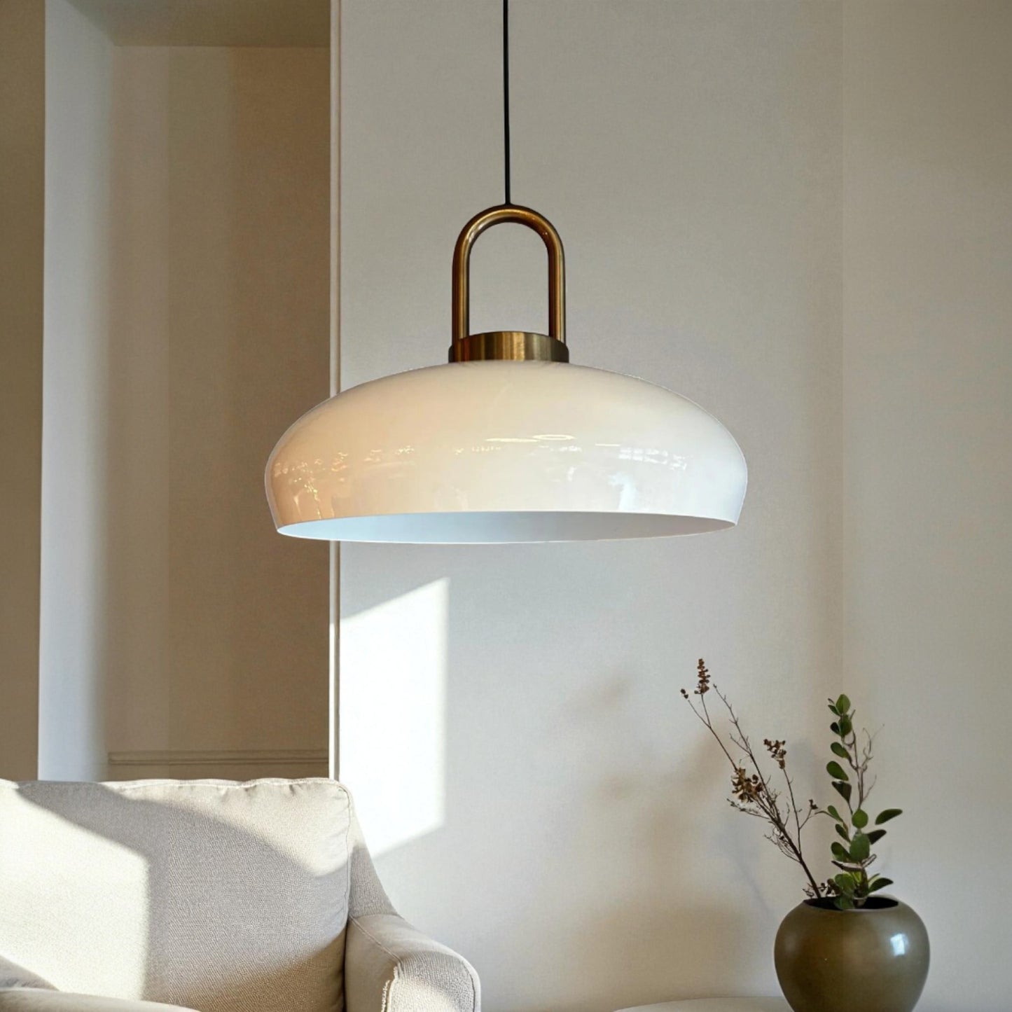 Bamyum Androa-Lock Metall Ø40 cm Vintage Hängelampe