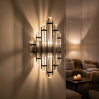 Applique d'intérieur métal & verre