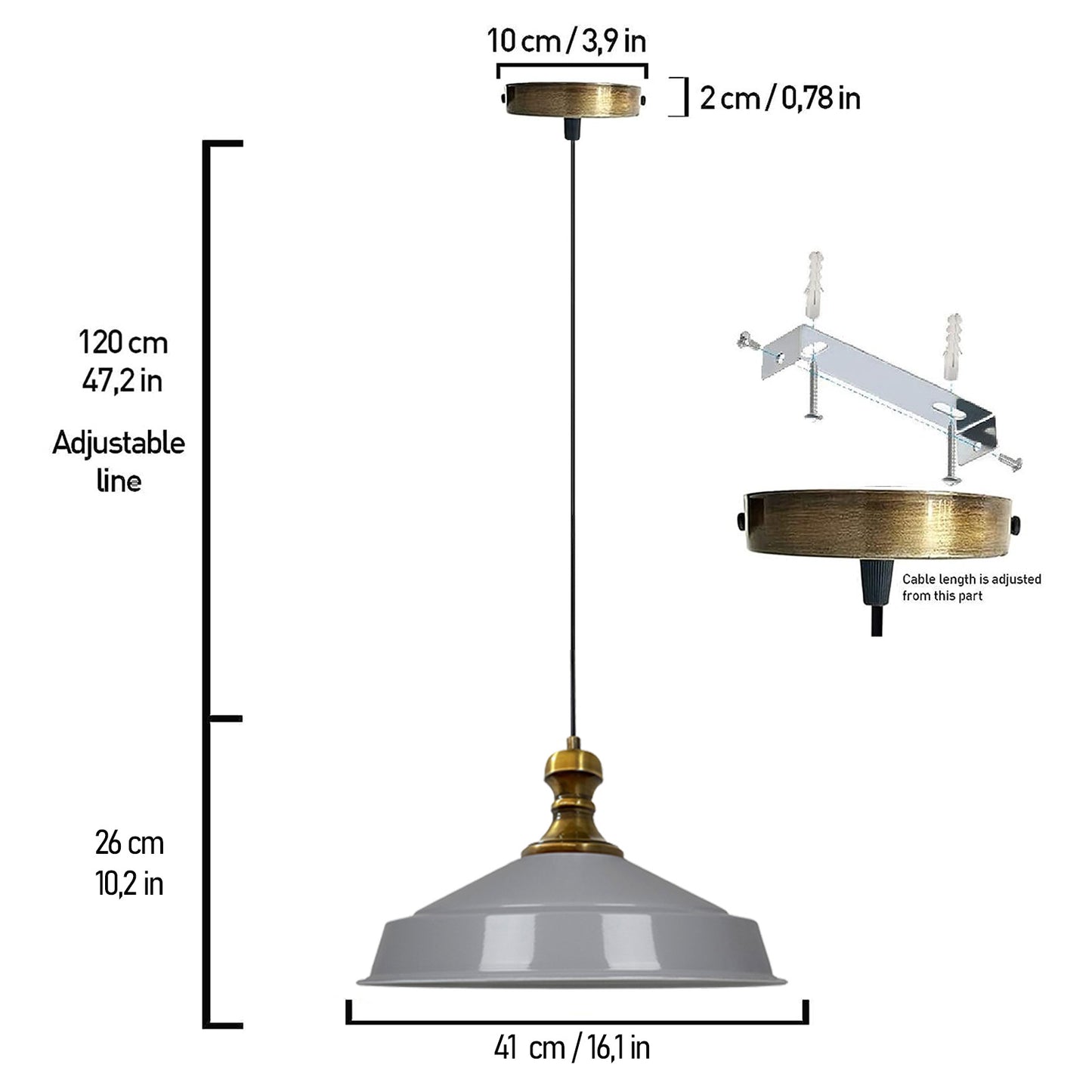 Esstisch Vintage Lampe