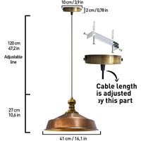 Esstisch Vintage Lampe