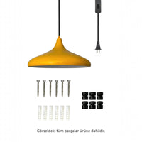 Bamyum Champion Metall mit 450 cm Kabel Schalter EU Stecker, Hängelampe