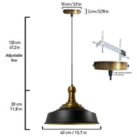 Lampada a sospensione tavolo da pranzo cucina vintage,