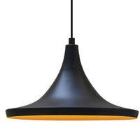 Pendelleuchte Adash Pendelleuchte Schwarz, 1 Flammige Metall Hängelampe Ø26 cm