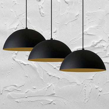 3x lampe E27 métal